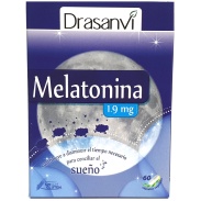 Vista delantera del melatonina 1,9mg 60 cápsulas Drasanvi en stock