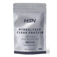 Vista principal del aislado de proteína hidrolizada clear whey 500 g HSN en stock