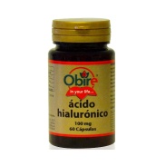 Vista principal del ácido Hialurónico 100mg 60 cápsulas Obire en stock