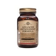 Vista frontal del advanced Antioxidant Formula 60 cápsulas Solgar en stock