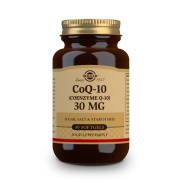 Vista principal del coQ-10 (Coenzima Q-10) 30mg 30 perlas Solgar en stock