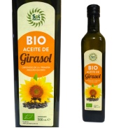 Vista delantera del aceite de Girasol Bio 500ml Sol Natural en stock
