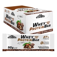 Vista principal del barrita Whey Protein Bar by Torreblanca (caja) Chocolate y Café VitOBest en stock