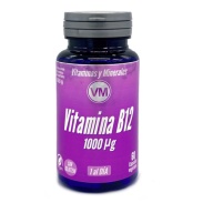 Vista delantera del vitamina b12 60 cáps. nueva formula vitaminas y minerales Ynsadiet en stock