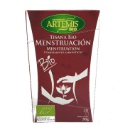 Vista delantera del tisana bio mesntruación 20 bolistas Naturesana artemis bio en stock