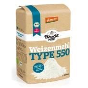 Harina de trigo blanca (550) 1 kg - Bauckhof