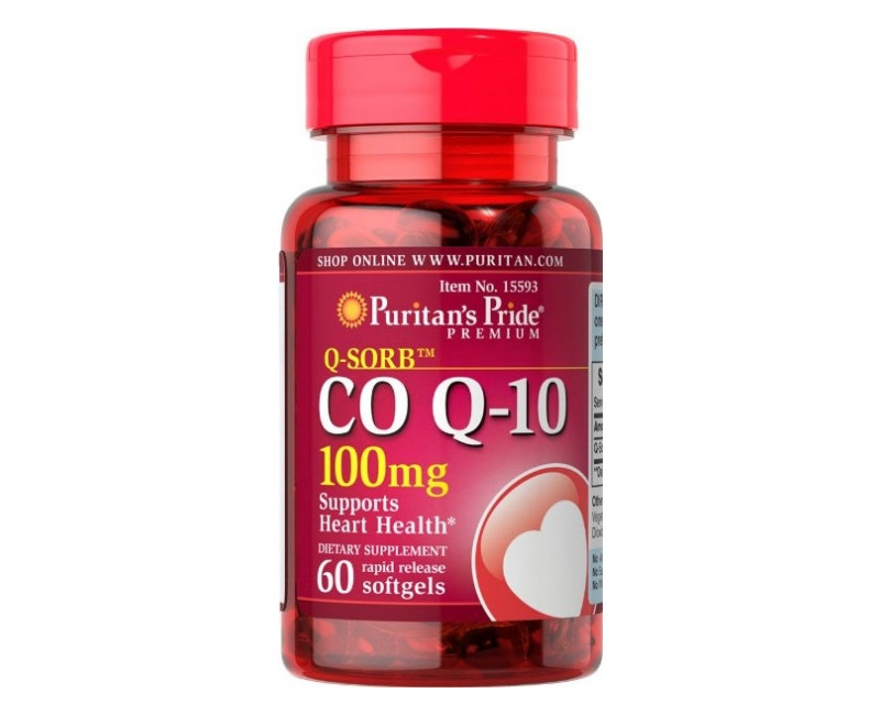 Coenzima Q10 100 Mg 60 Tabletas Puritans Pride 4283