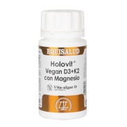 Holovit vegan d3+k2 con magnesio 50 cáps de 620 mg.