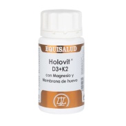 Holovit d3+k2 con magnesio y membrana de huevo 50 cáps de 700 mg.