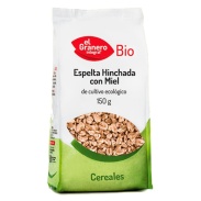 Trigo espelta hinchado con miel bio, 150 g El Granero Integral