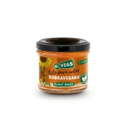 Vista frontal del paté sobravegana bio 110 g Hi Vegs en stock