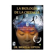 Vista delantera del libro La biología de la creencia. Dr. Bruce H. Lipton en stock