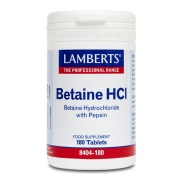 Producto relacionad Betaína HCI con Pepsina 180 tabletas Lamberts