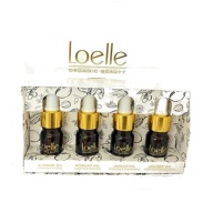 Set de viaje de aceites vegetales de rosa mosqueta, argán, almendras y jojoba 4X5 ml Loelle