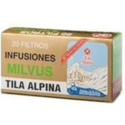 Tila alpina 20 filtros con petalos de azahar Milvus