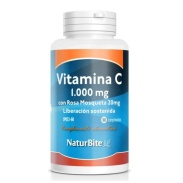 Vitamina c 1000 mg rosa mosqueta 20 mg 60 tabs Naturbite