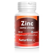 Zinc 15 mg como citrato 60 tab Naturbite