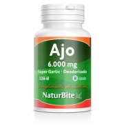 Súper garlic ajo 6000 mg 60 cáps Naturbite