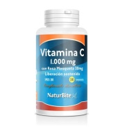 Vit c con rosa mosqueta 20 mg 180 tab Naturbite