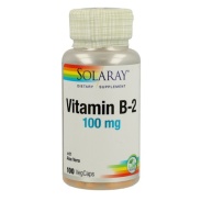 Vitamina B2 100 mg 100 vegcáps Solaray