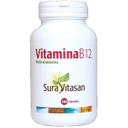 Vista delantera del vitamina B12 100 cáps Sura vitasan