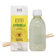 Recambio mikado Sys 200ml + palos, citronela