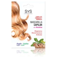 Mascarilla capilar 20ml argán y jojoba con keratina SYS