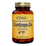 Vista frontal del cordiceps-ze 180 cáps Zeus en stock